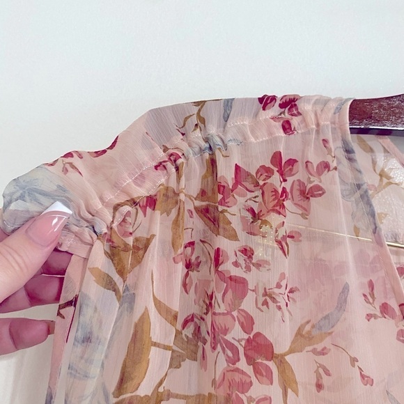 Vince Camuto Drawstring Extend Shoulder Tunic | Size:M - Picture 10 of 11